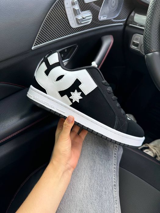АКЦІЯ!DC Sneakers Court Graffik Black White 37 38 39 40 41 42 43 44 45