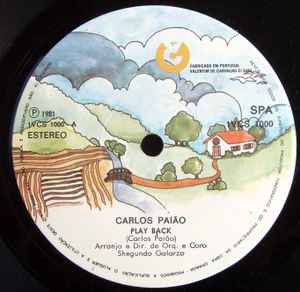 Vinil antigo Carlos Paião ‎– Play Back