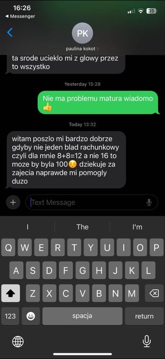 Korepetycje z nauczycielem Matematyka Szkoła Średnia i Podstawowa