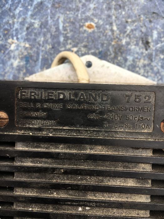 Продам Ретро 1972 Friedland 752 трансформатор дверного звонка 3v 5v 8v