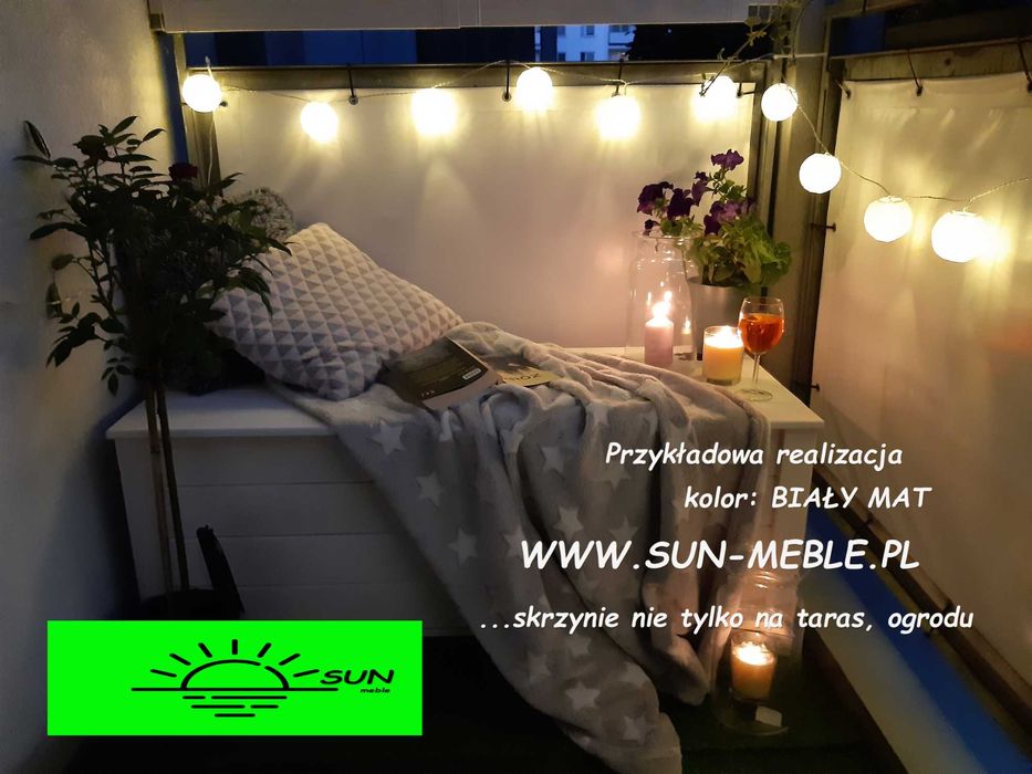 Skrzynia Kufer drewniany KOLOR 90x40x50- pokój sypialnia taras balkon