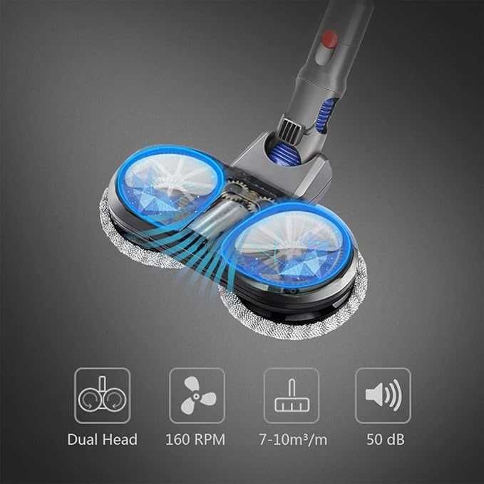 DrRobor Głowica szczotki elektrycznej do Dyson V12