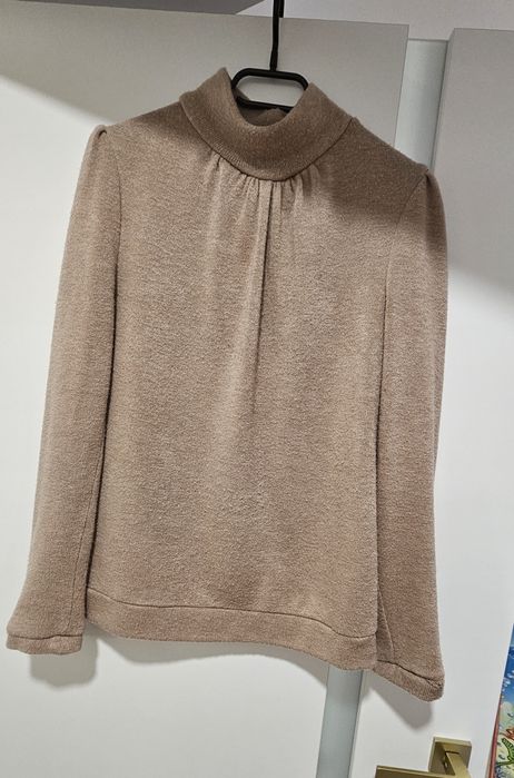 Brązowy bezowy golf na zime M