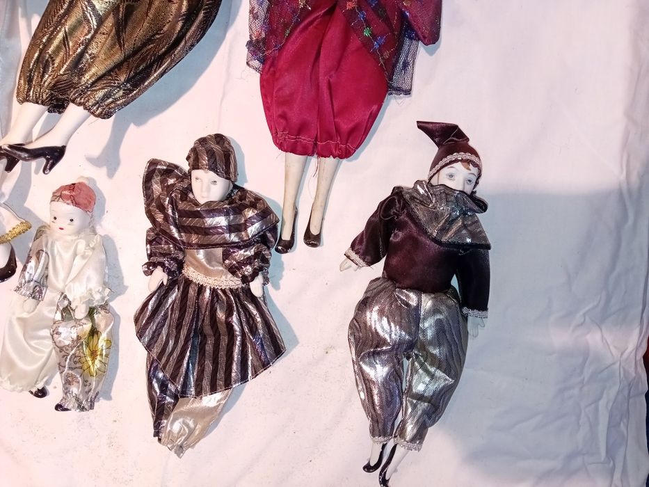 Conjunto de 6 Bonecos Decorativos de Veneza