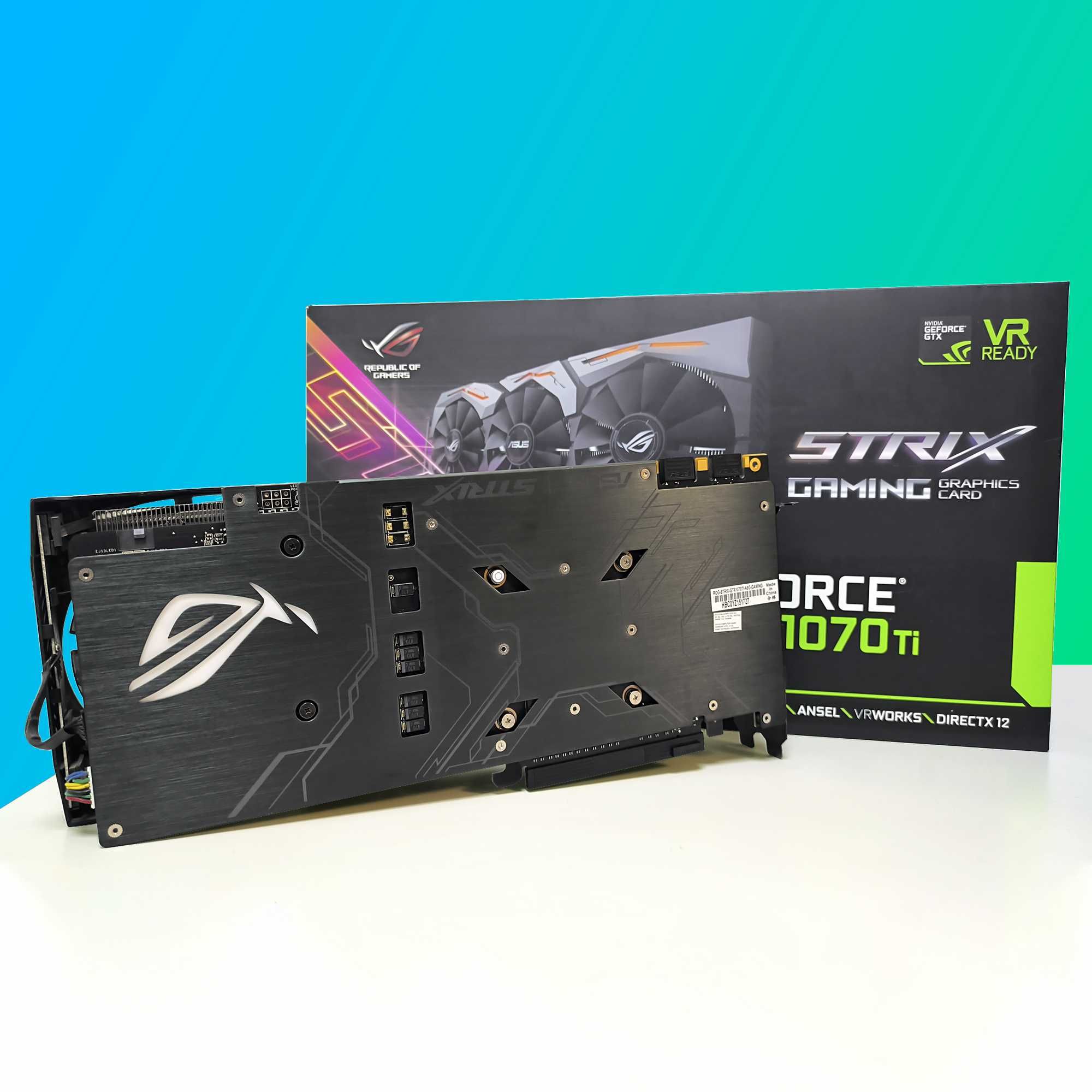 Супер пропозиція! Видеокарта ASUS GTX 1070TI 8GB ROG STRIX ADVANCED