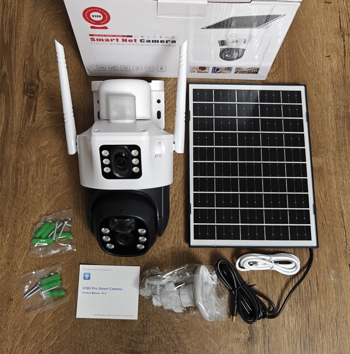 Kamera Solarna 4G na kartę SIM Obrotowa 8MP IP66