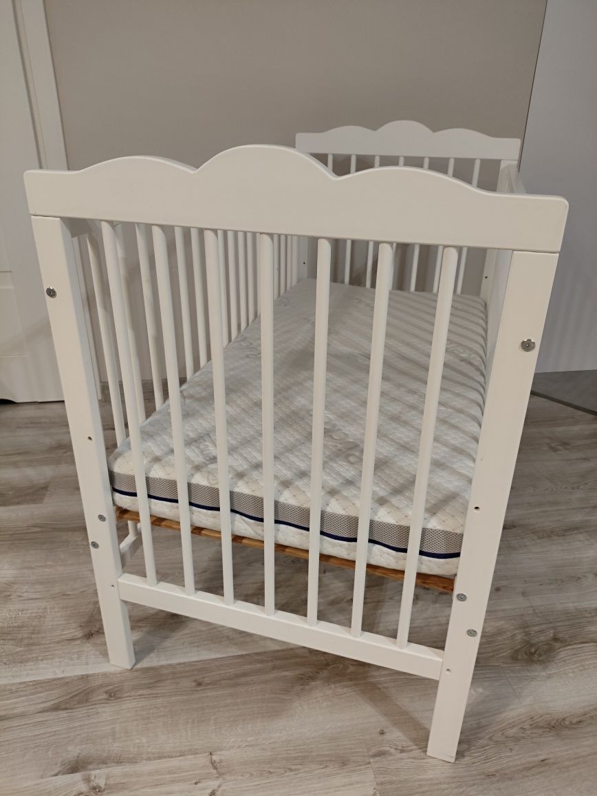 Łóżeczko 120×60 Klupś Oliver plus materac Rucken