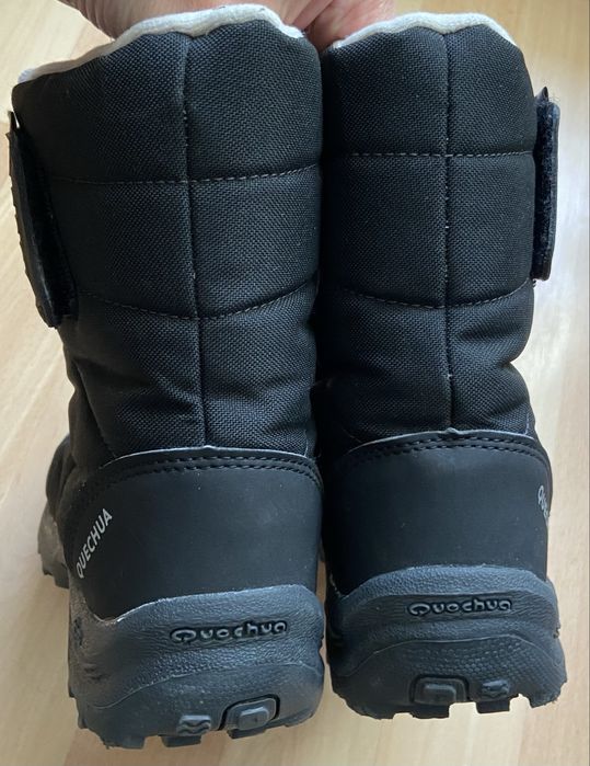 Czarne wodoodporne śniegowce Quechua rozm. 33