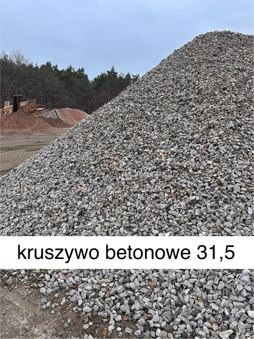 Gruz, kruszarnia gruzu, materiały sypkie, roboty ziemne,transport