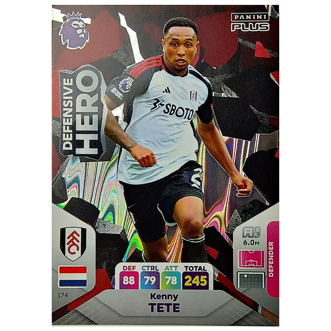 Karta Panini 174 Premier League 2024 Plus Kenny Tete Defensive Hero