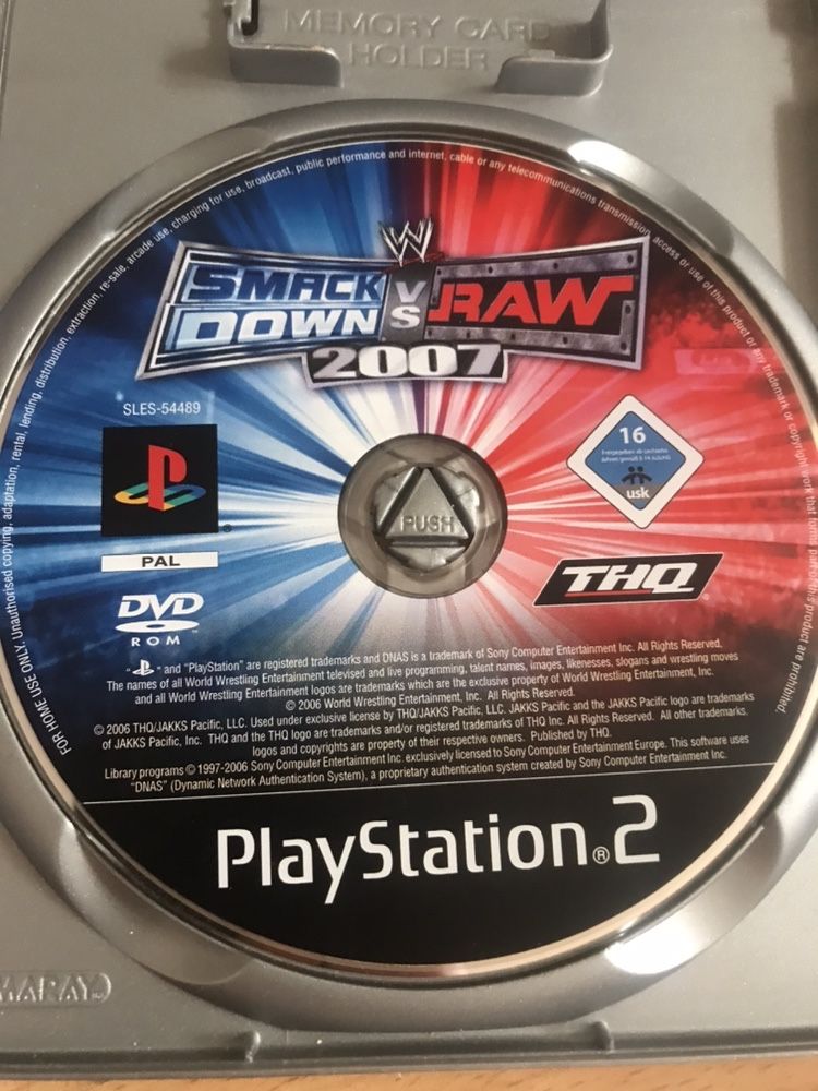 WWE Smack Down Raw PS2 jak nowa unikat Wrestling