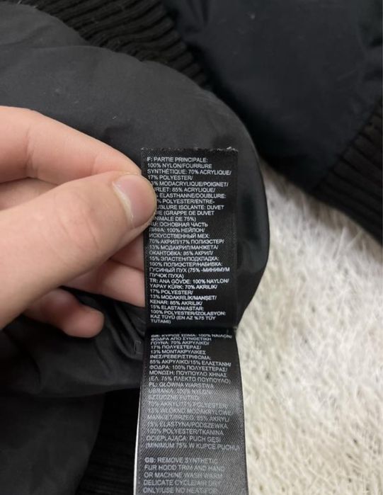 Ориг мужской пуховик куртка бомбер тнф the north face tnf 550 hyvent