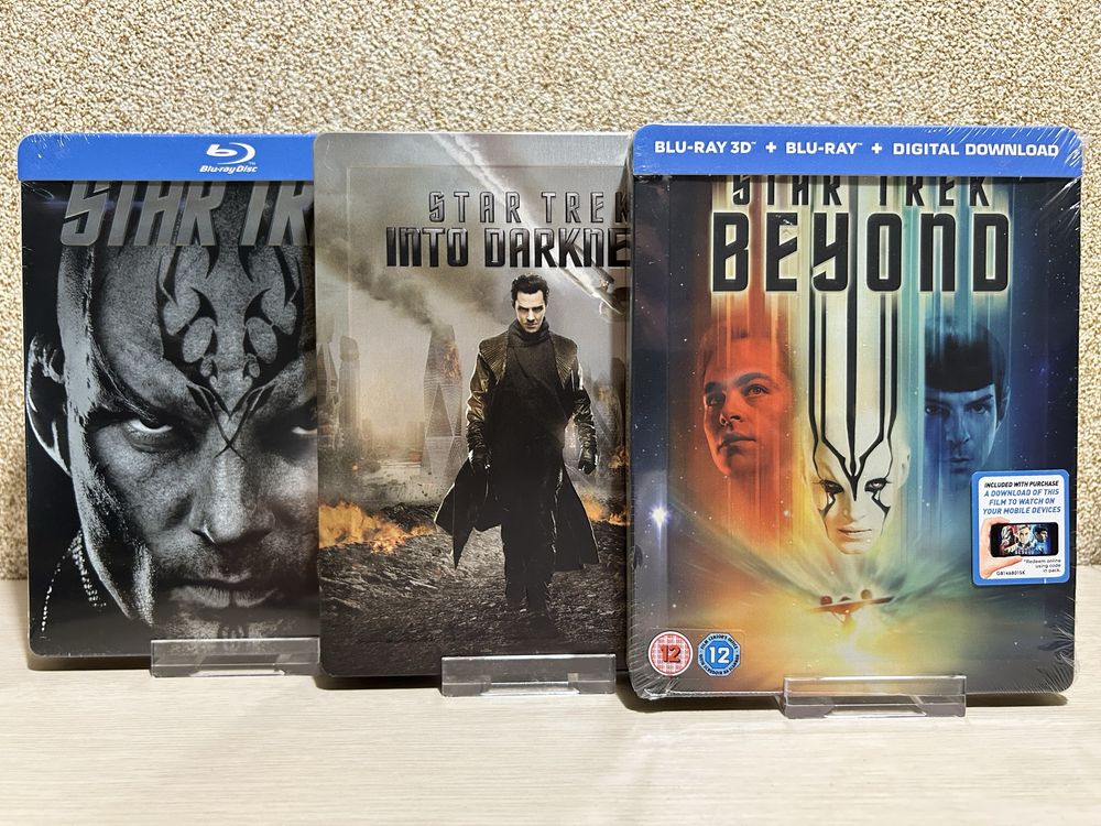 Steelbook Blu-ray Трилогии / Стартрек / Люди Икс.
