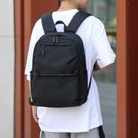 Чорний рюкзак для школи, роботи, подорожей з відсіком для ноутбука
