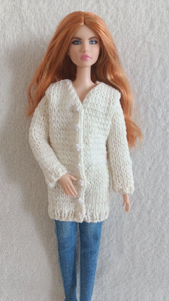 Sweter dla Barbie, ubranko dla Barbie, made to move