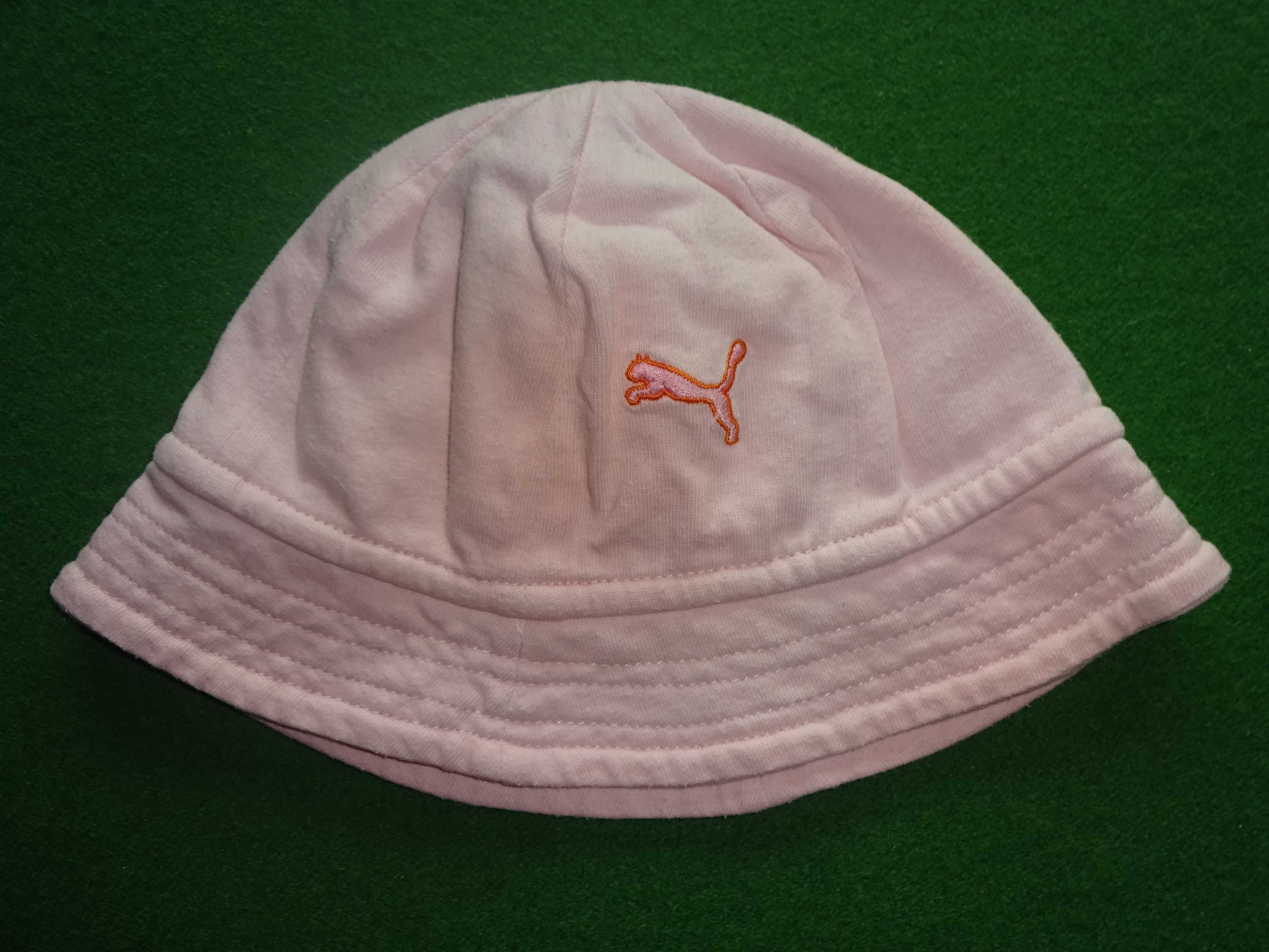 PUMA różowy bawełniany letni kapelusz dla dziewczynki 80 cm / 9-12 m.