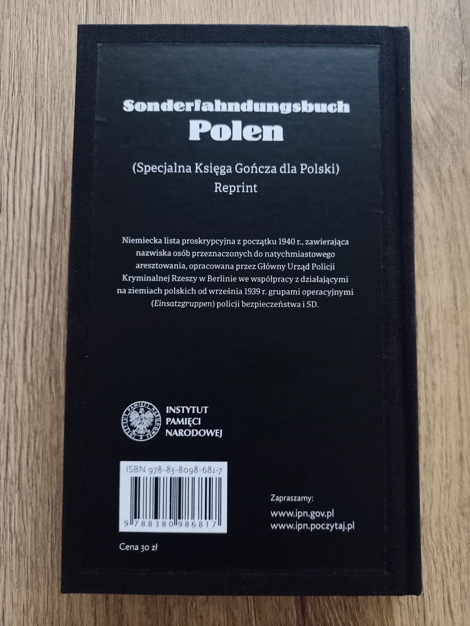 Sonderfahndungsbuch Polen - Specjalna Księga Gończa dla Polski