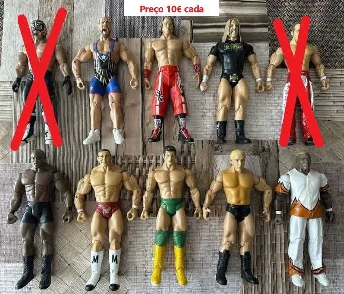 varias Figuras wwe wrestling brinquedos bonecos ringue titulos coleçao