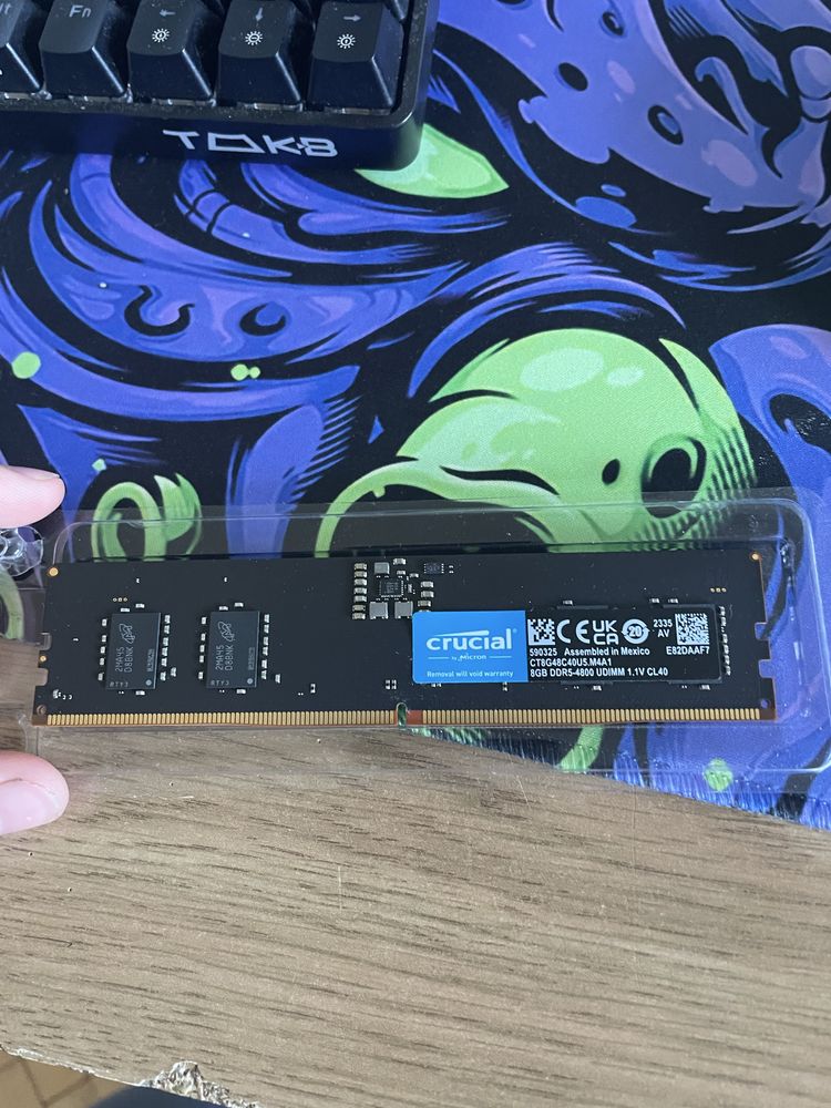 Оперативна пам’ять ddr5 8 gb 4800 від crucial