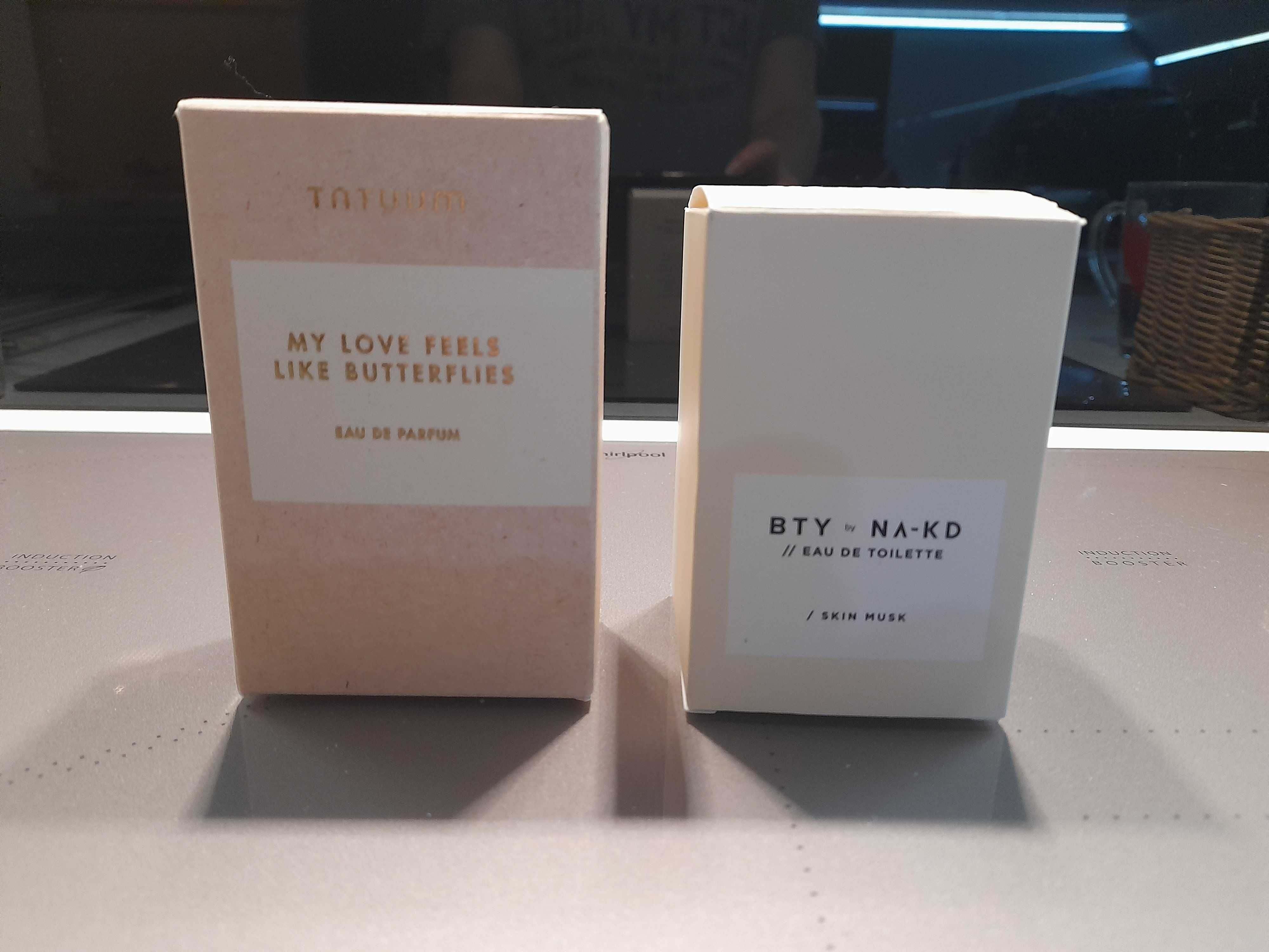 Perfumy damskie zestaw 2: BTY NA-KD irys, musk, Tatuum Wanilia, karmel