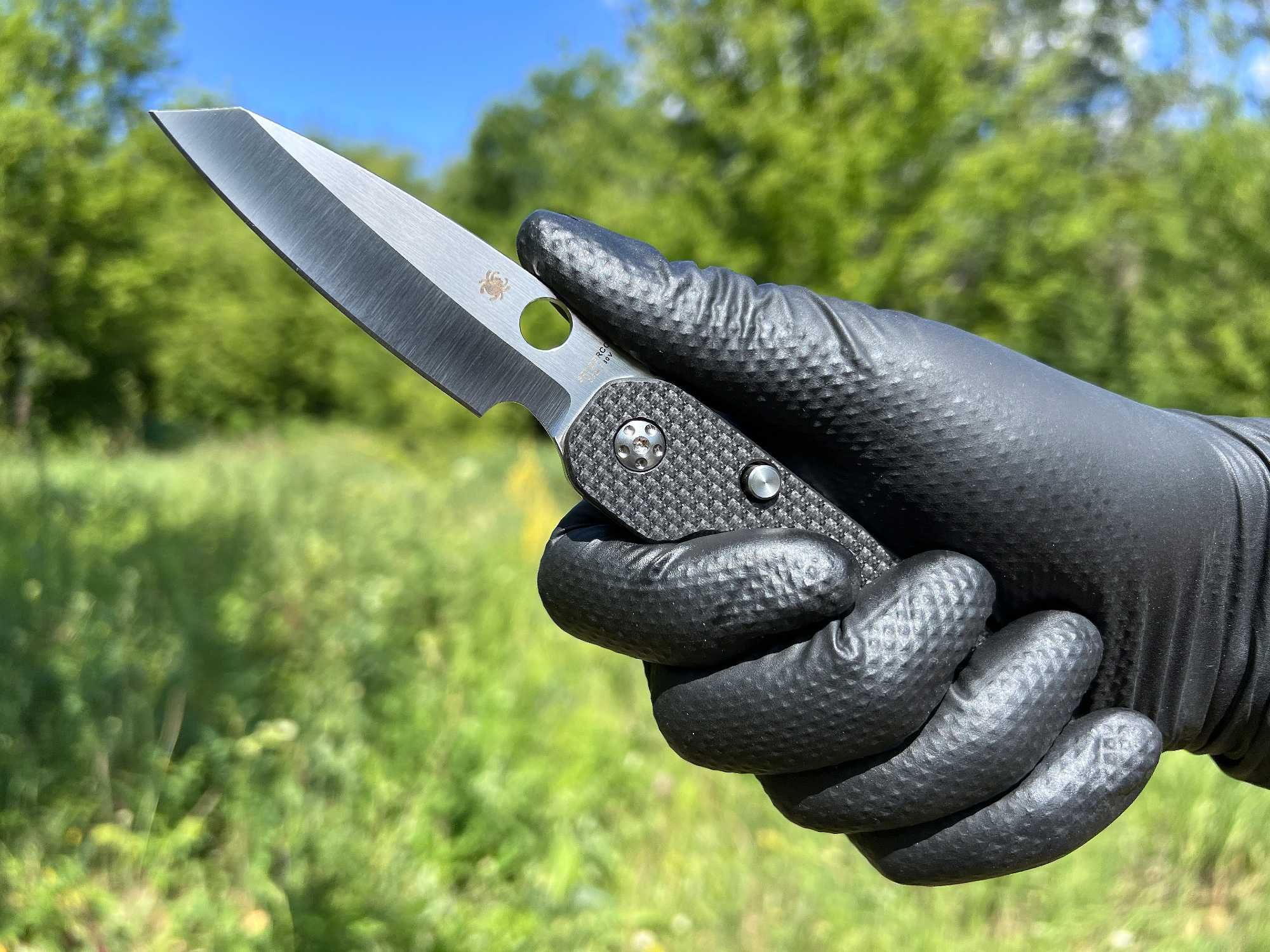 Складний ніж Spyderco Smock Compression Lock Carbon Fiber/G10 CPM S30V