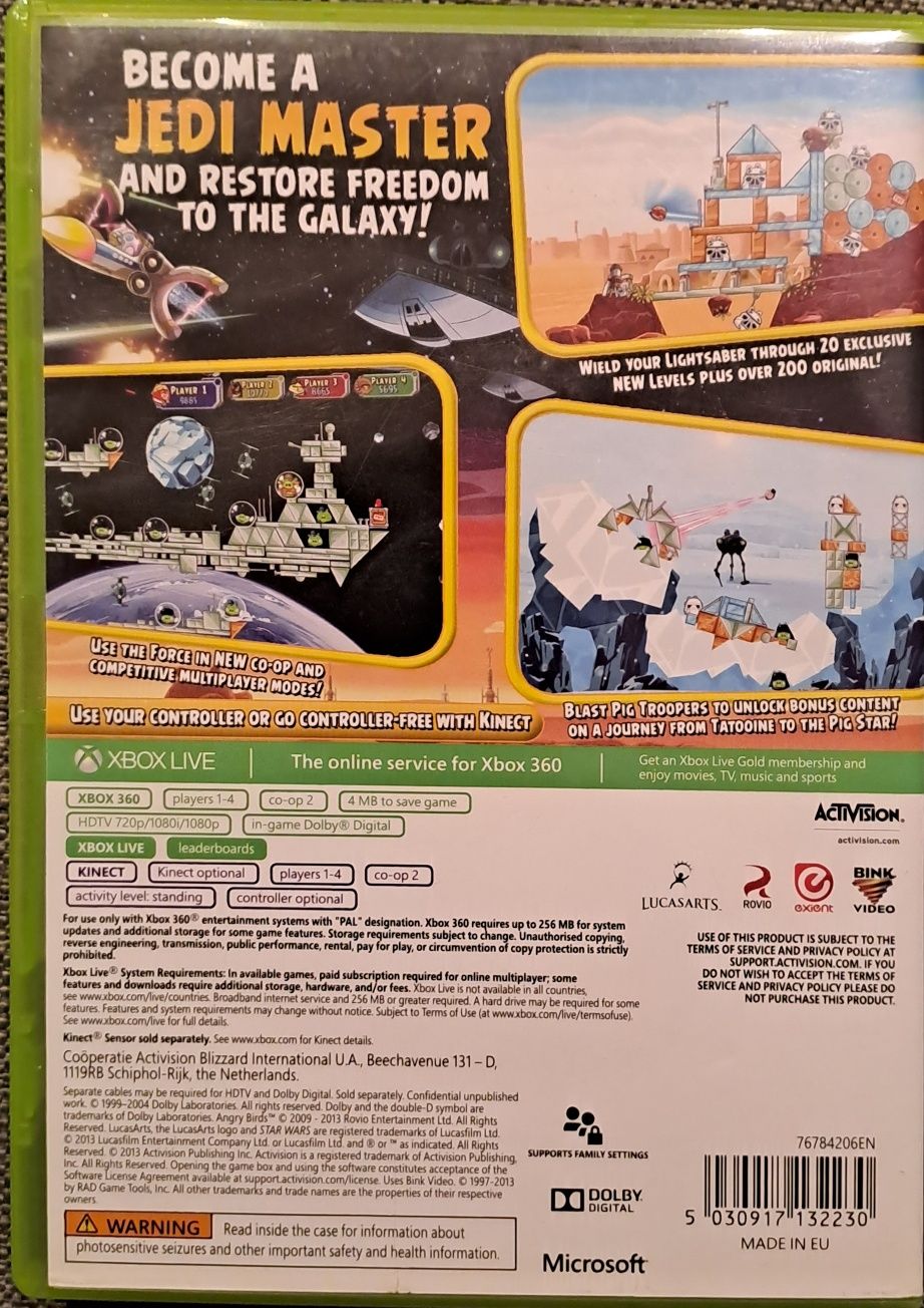 Oryginalna gra Xbox 360 Angry Birds Star Wars