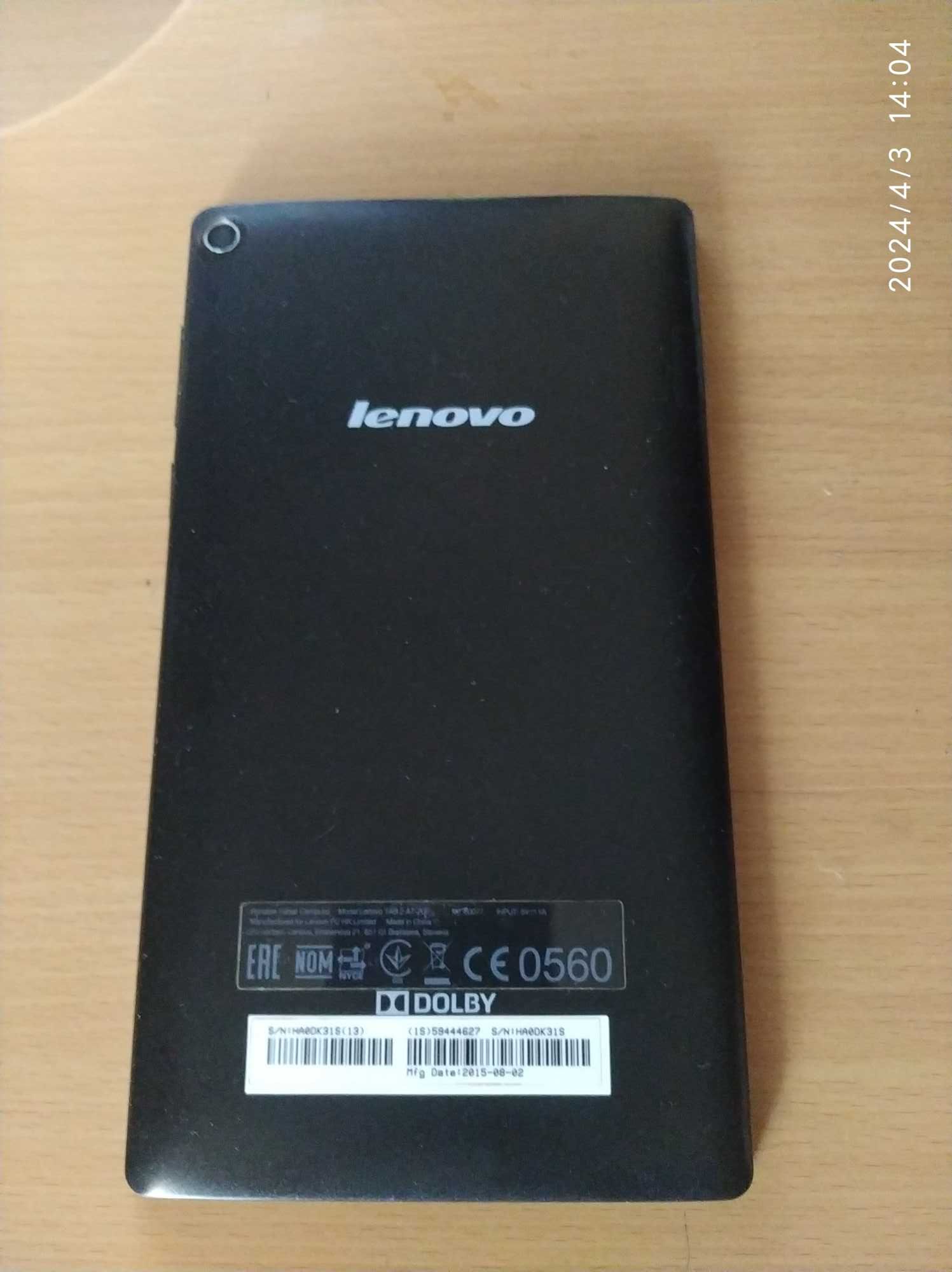 Планшет Lenovo TAB2 A7-20F