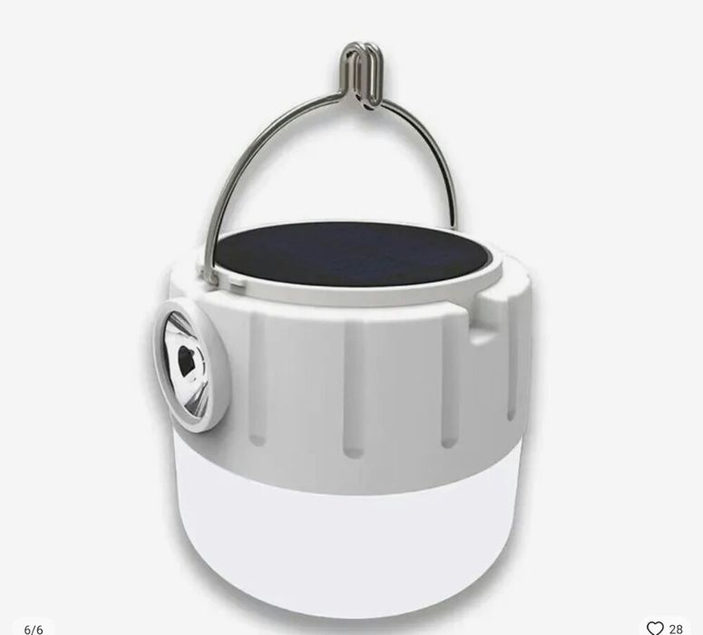 Фонарь - лампа LED с USB и солнечной батареей