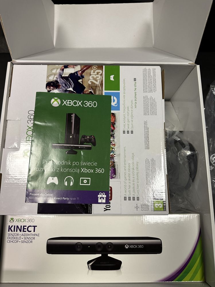 XBOX 360 500GB w Pudelku pelen zestaw + Kinect