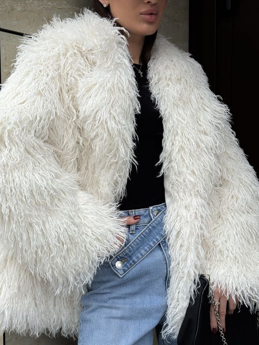 Еко шубка лама тепла