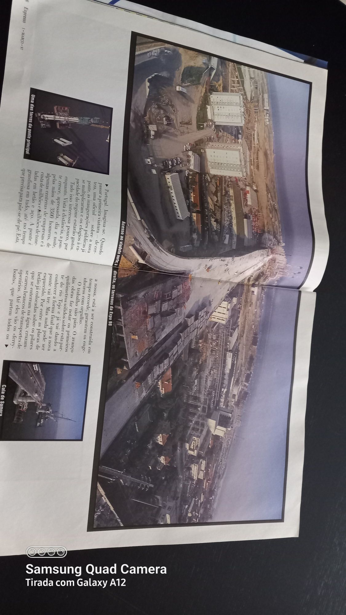 Revista Expo98 e Revista imagens Ponte Vasco Gama construção