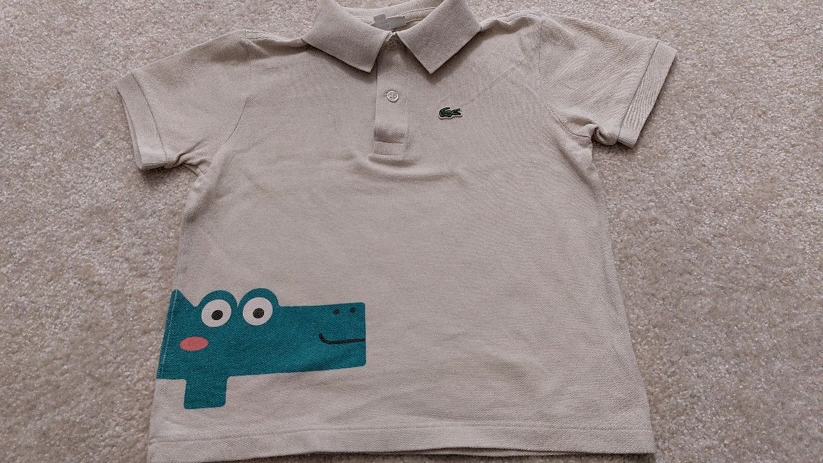 Lacoste Zara Mega paka 7 szt zestaw ubrań bluzki t-shirt 116