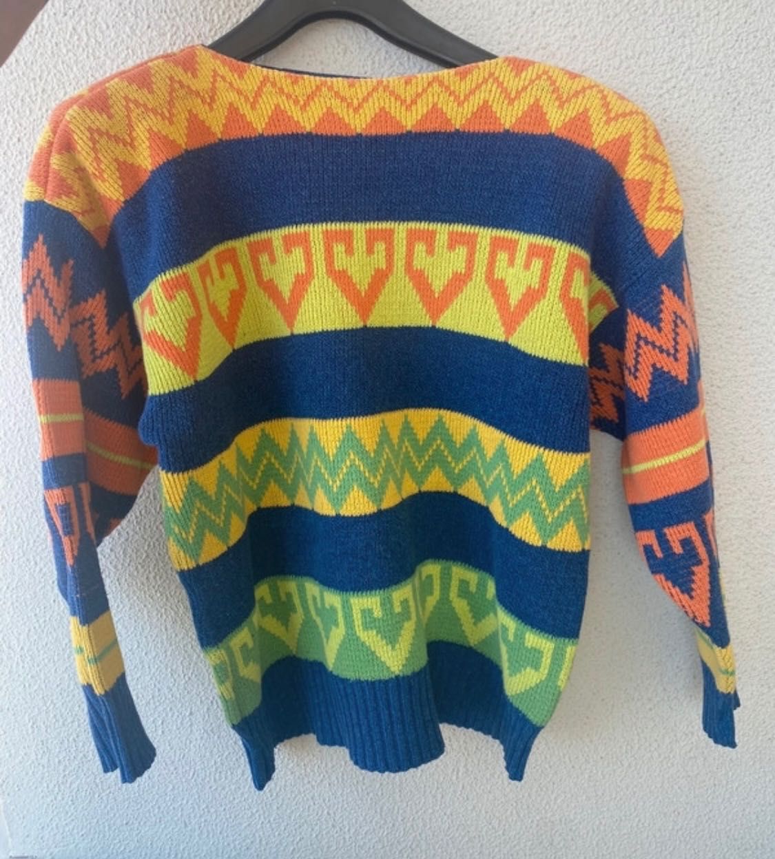 Camisola lã multicolor