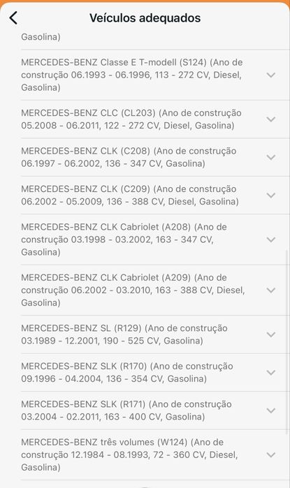 Kit reparação braço transversal Mercedes