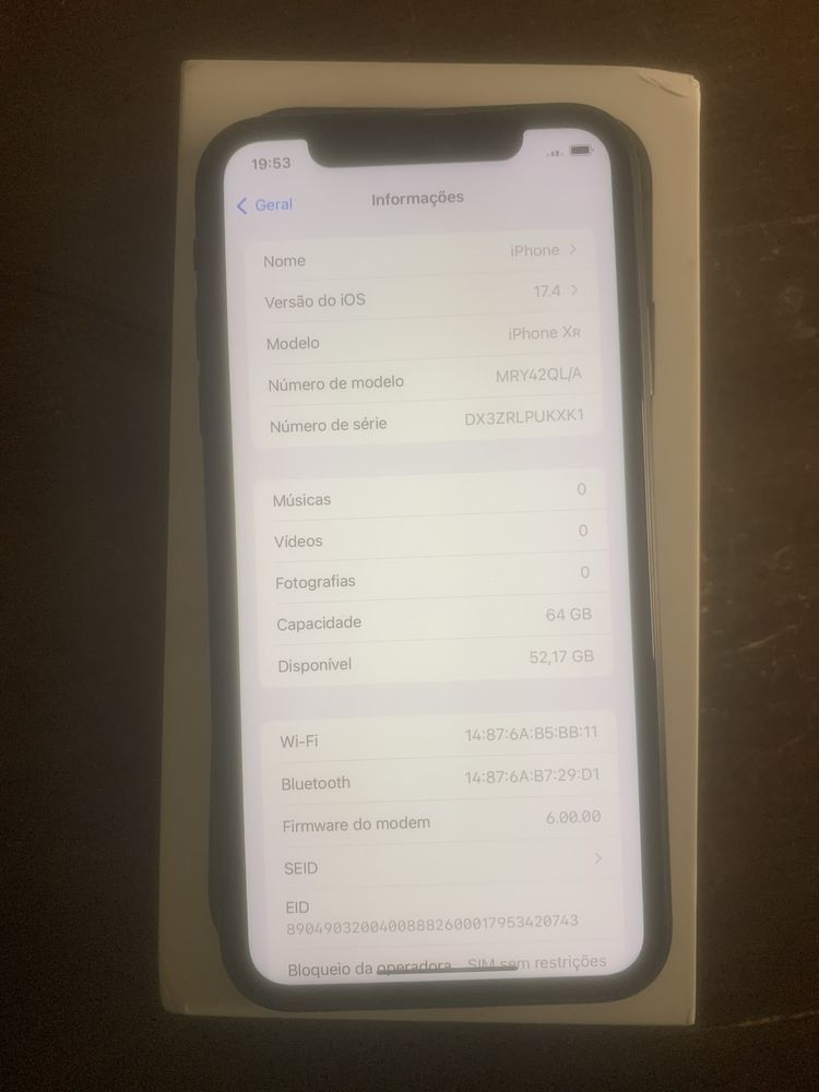 Iphone XR 64 GB.