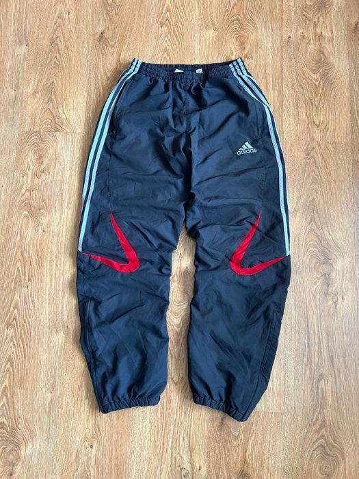 Нейлоновые штаны Adidas Baggy Fit винтаж sk8 rep y2k