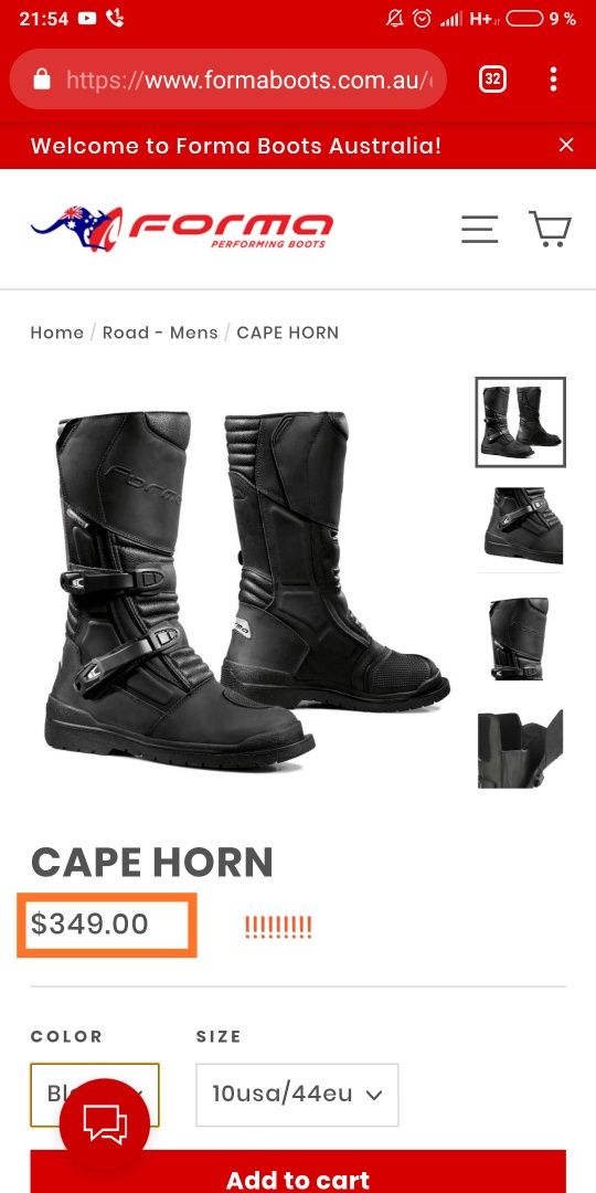 Мотоботинки Forma кожаные с Германии 43р в новом состоянии Cape Horns