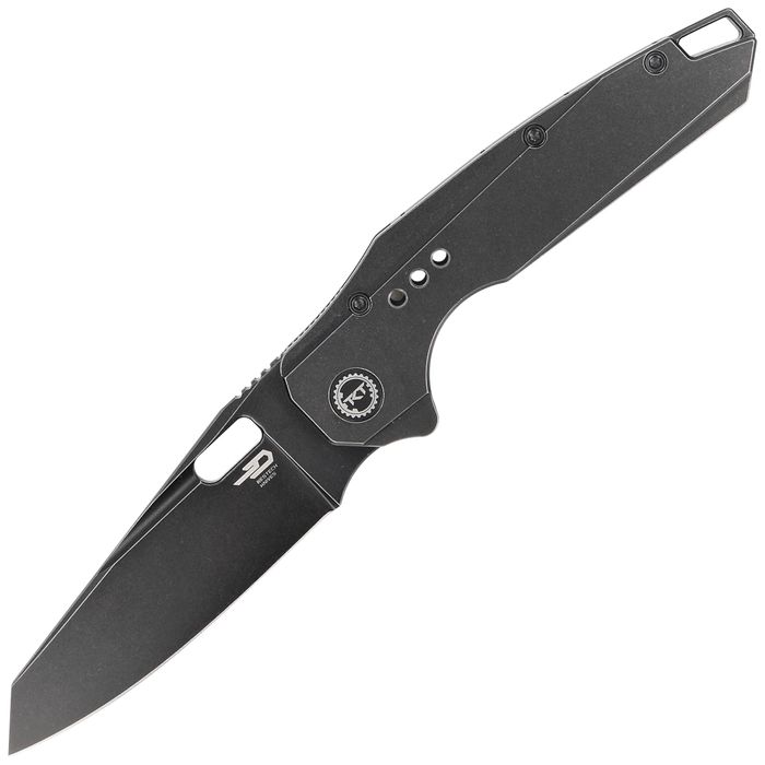 Nóż składany Bestech Nyxie Black Titanium, Black Stonewashed CPM S35VN