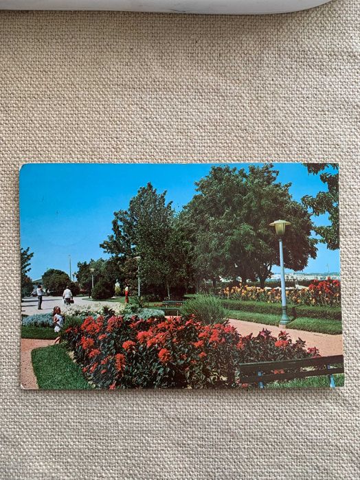 Postal Vila Real de Santo António, Portugal com selo antigo