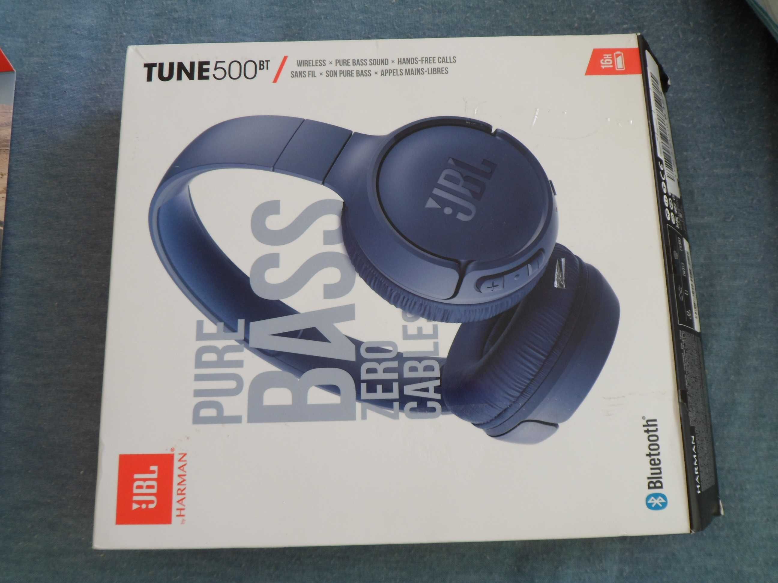Słuchawki JBL Tune 500 BT - niesprawne.