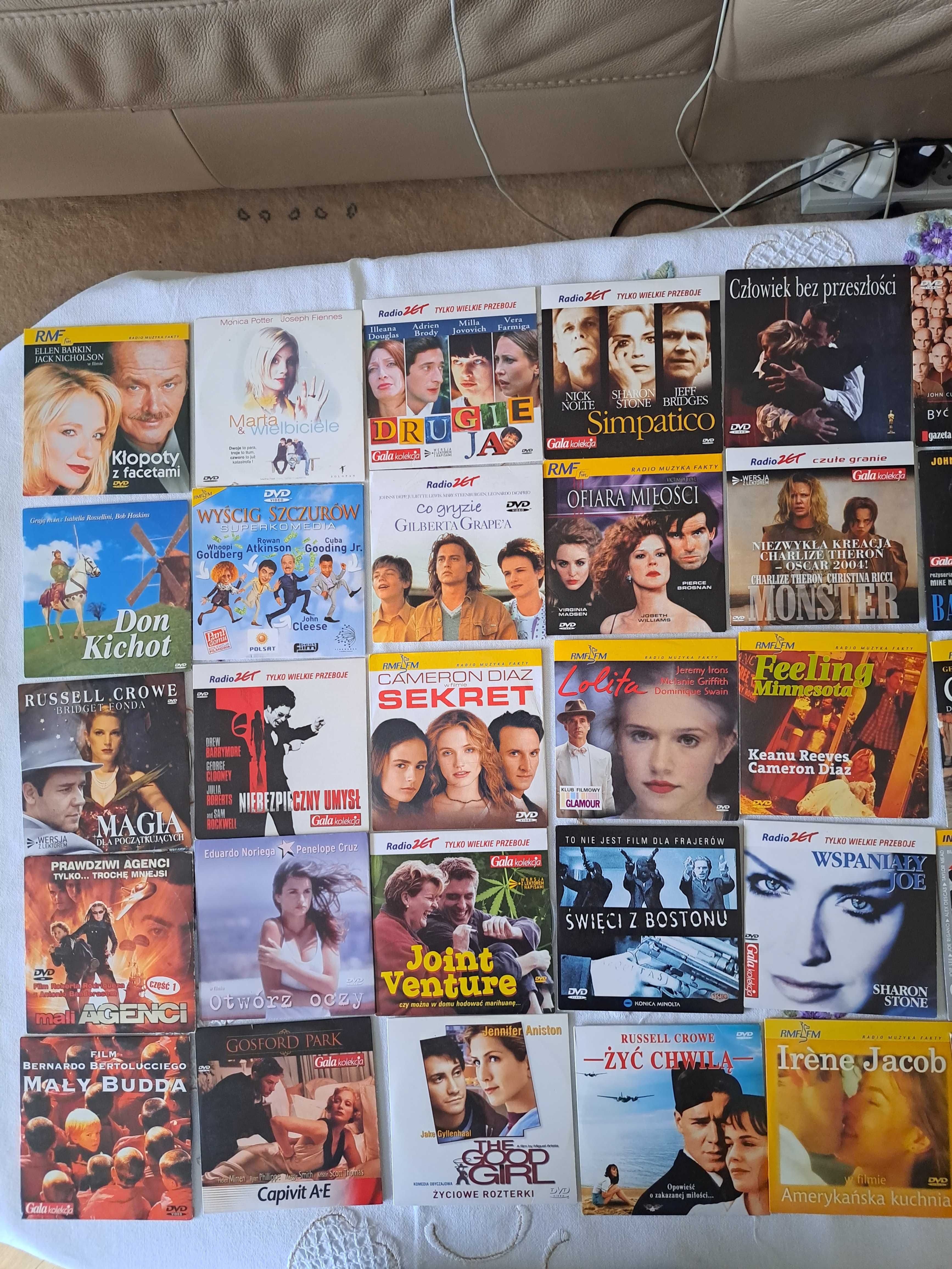 Płyty z filmami DVD duża ilość