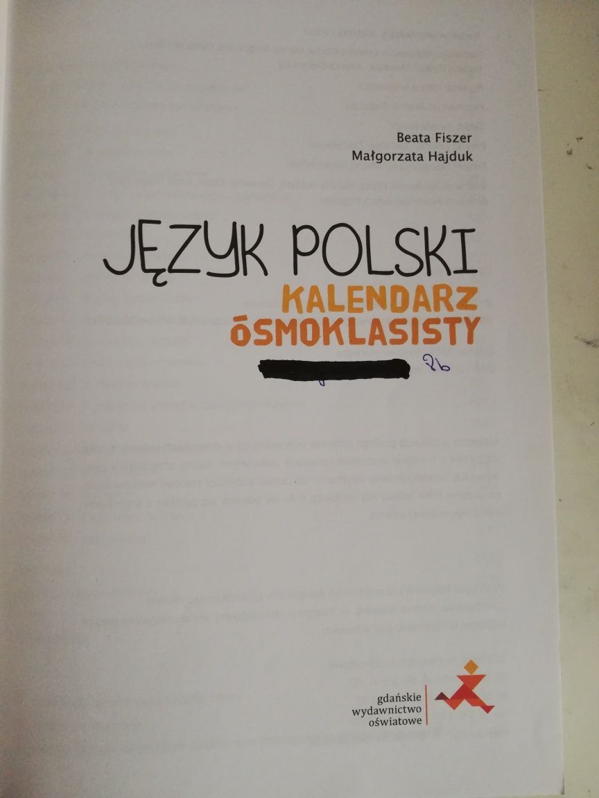 Kalendarz ósmoklasisty. Język polski