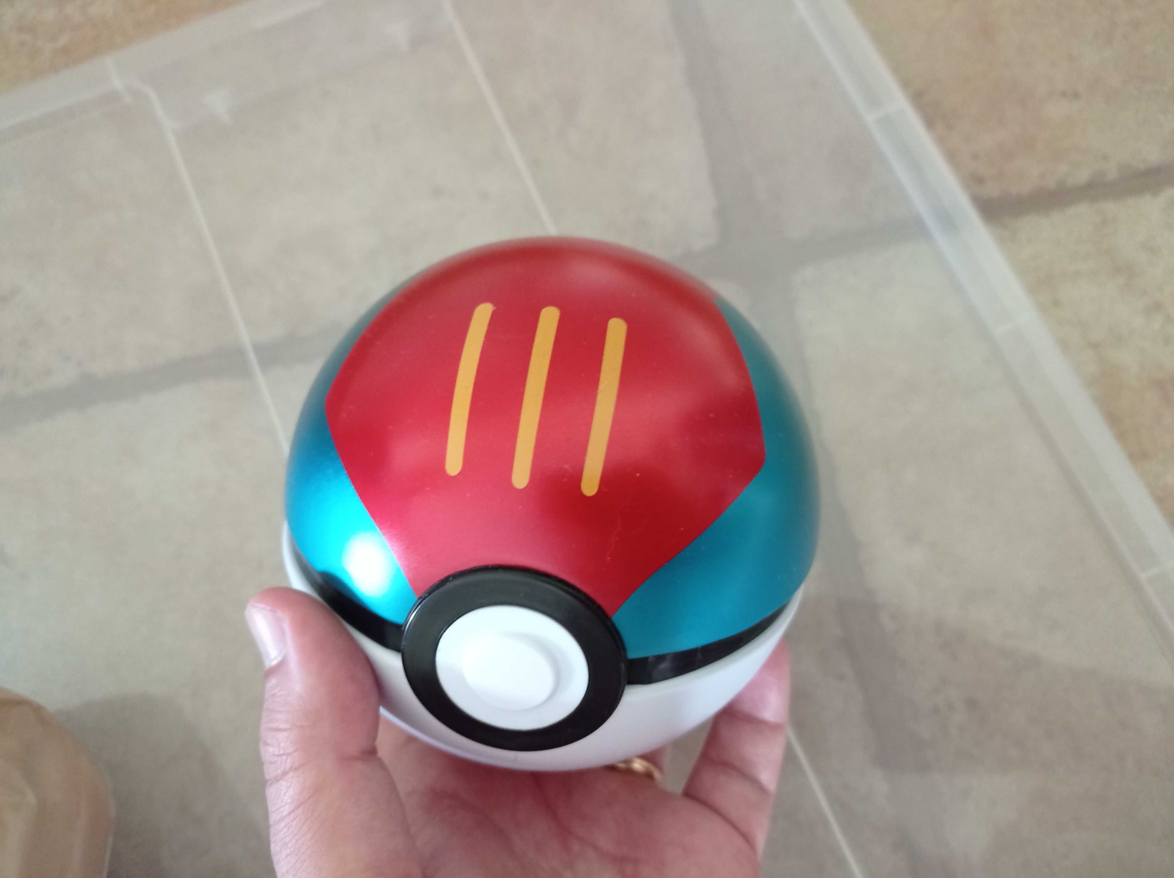 LOTE 5x - Pokémon TCG Pokeball Tin METAL lata /bolas apenas sem cartas