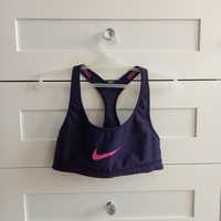 Stanik sportowy Nike Dri Fit biustonosz bluzka krótka fitness crop top