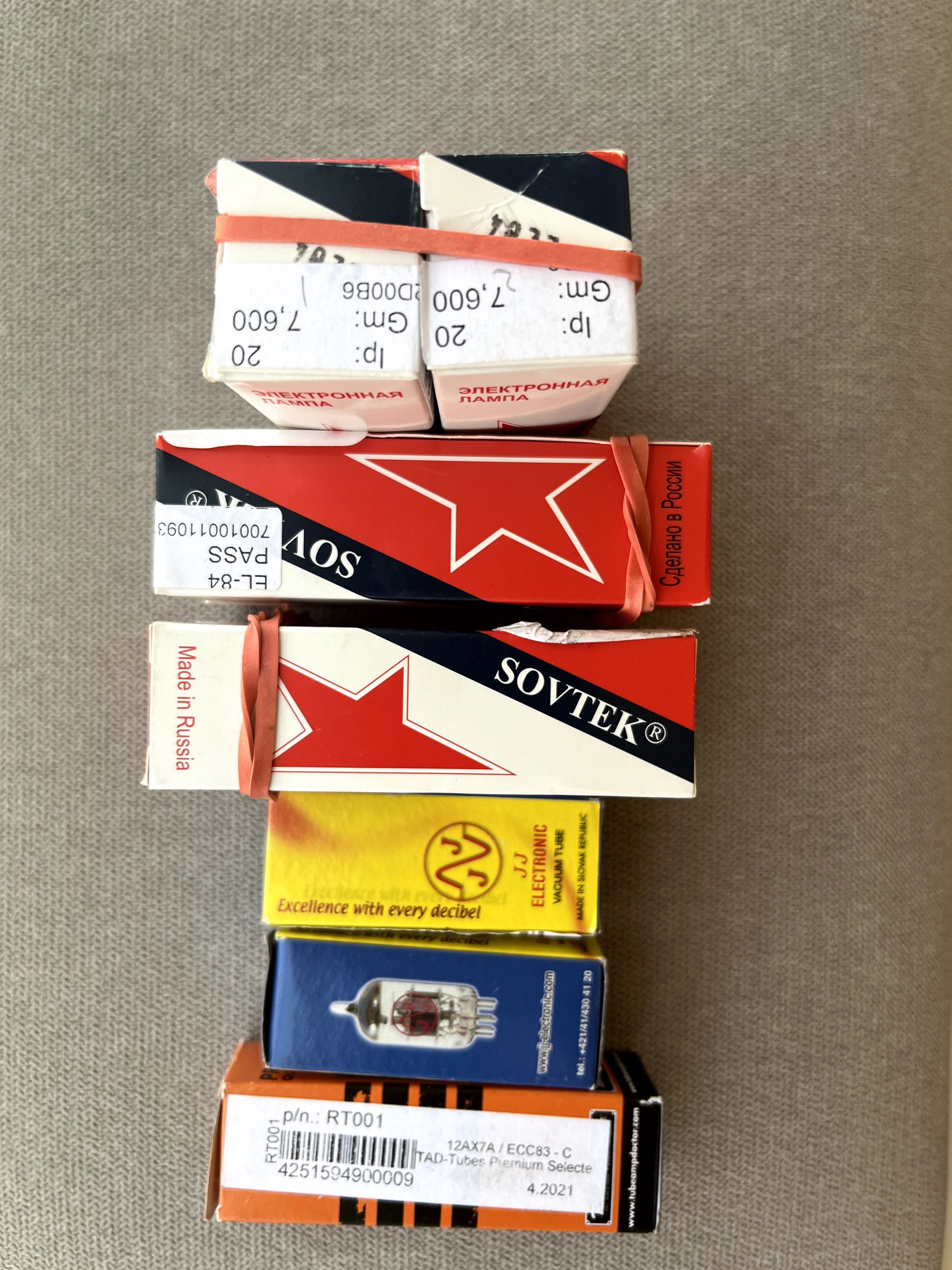 Válvula, tube, para amplificadores de guitarra ou audiofilia