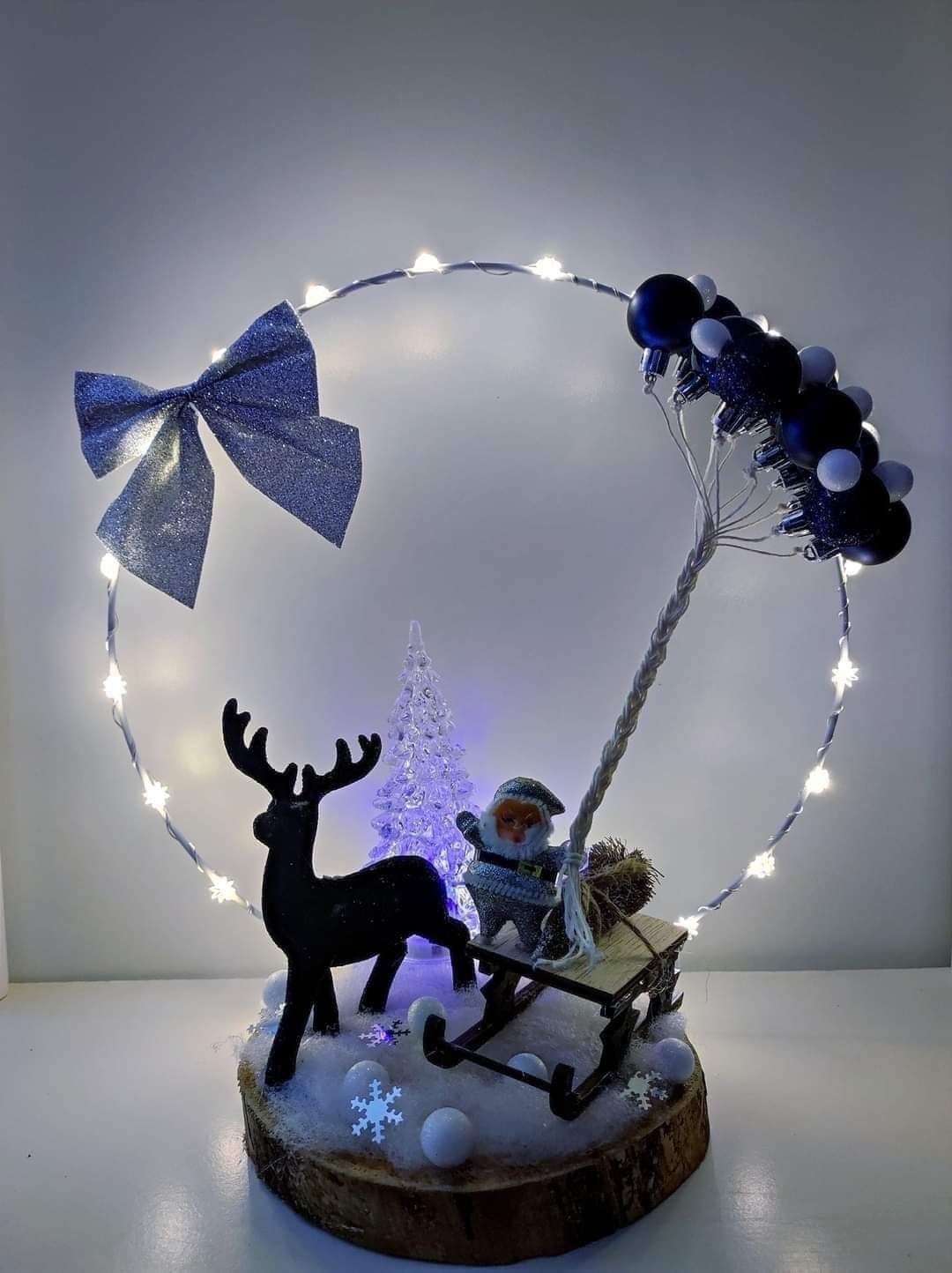 Stroiki świąteczne handmade LED