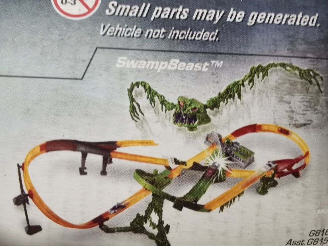 Zestaw Hot Wheels Swamp Beast trasa potwór z bagien