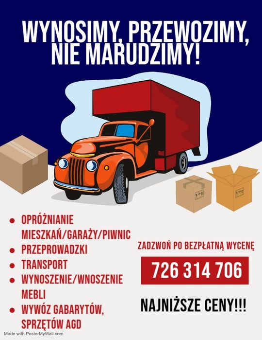 Oproznianie mieszkan, przeprowadzki, wywóz złomu -  NAJTANIEJ