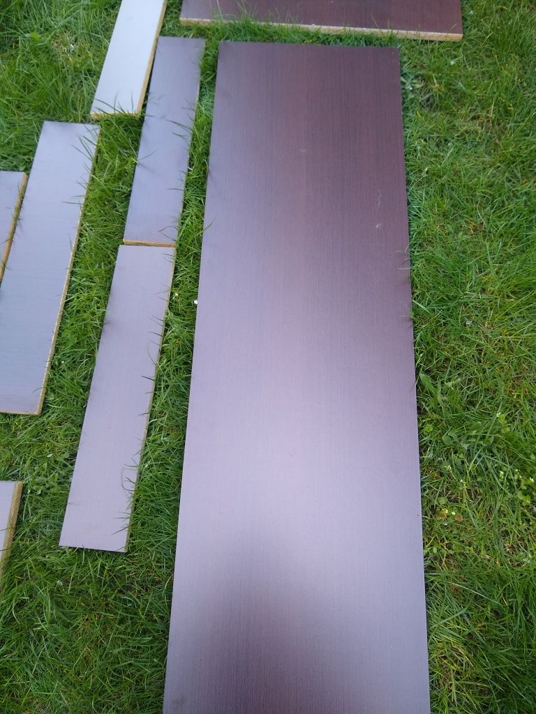 Plyta hdf kolor wenge 18 mm/różne kawałki/