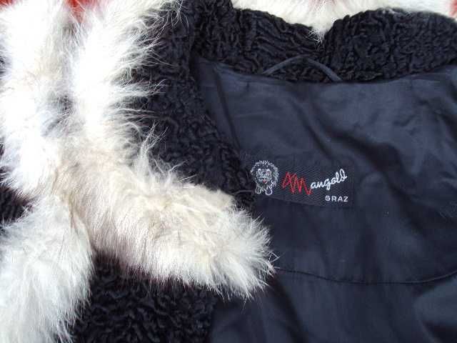 kurtka futro Karakuły z futerkiem roz XL firmy Peter Mangold super